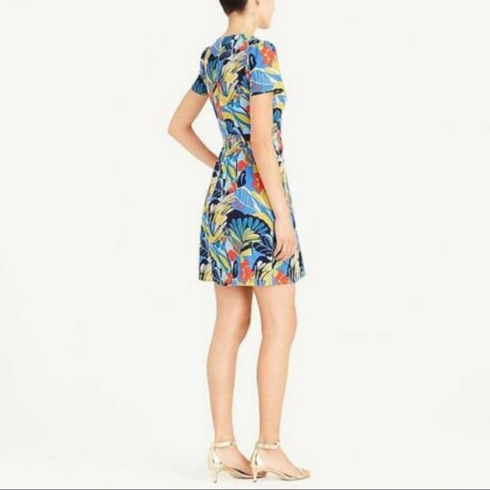 J. Crew Mercantile Wrap Front Floral Mini Dress 6 NWT